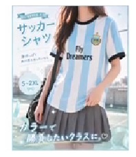 サッカーユニフォームのクラTイメージ