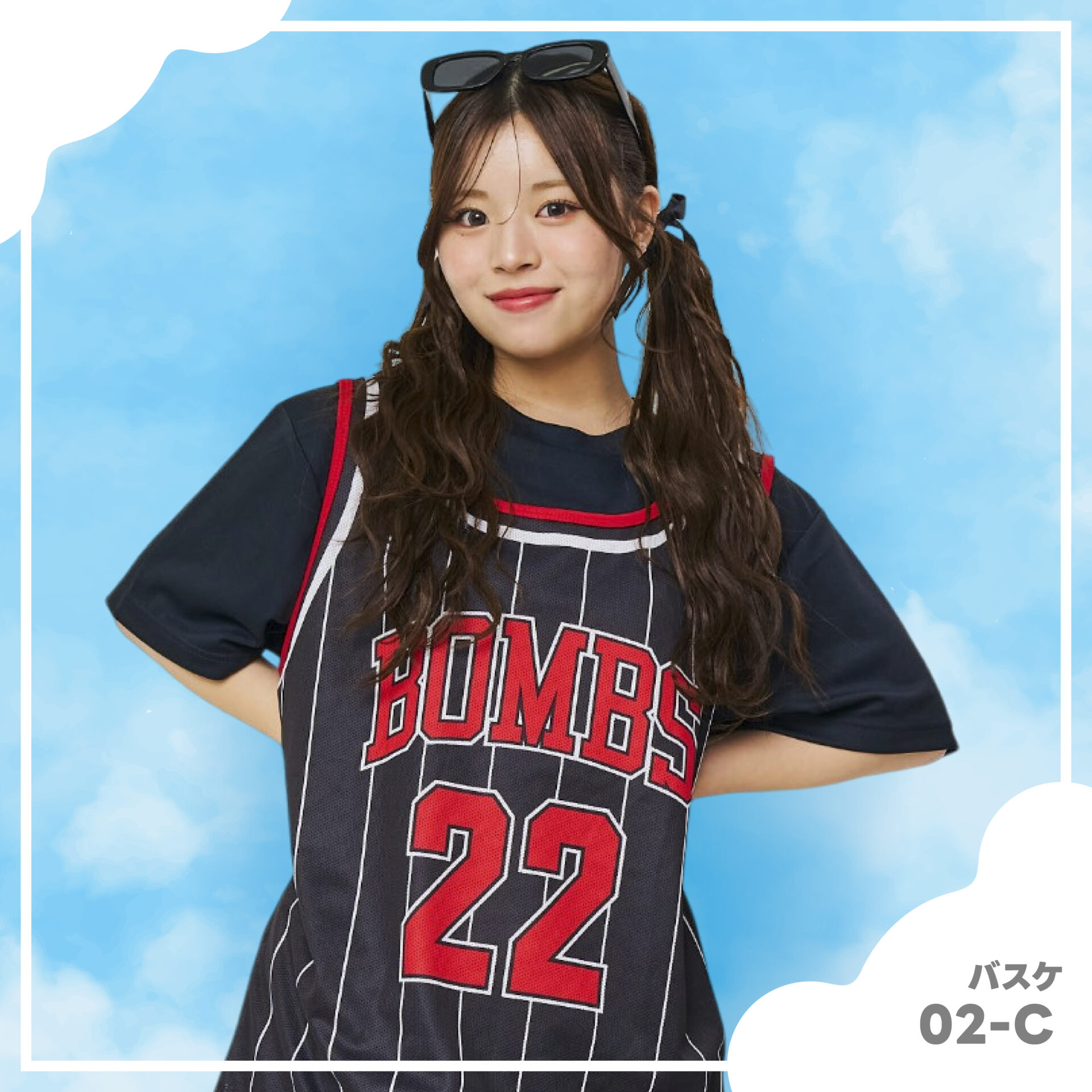 バスケビブス風クラスTシャツ デザイン例