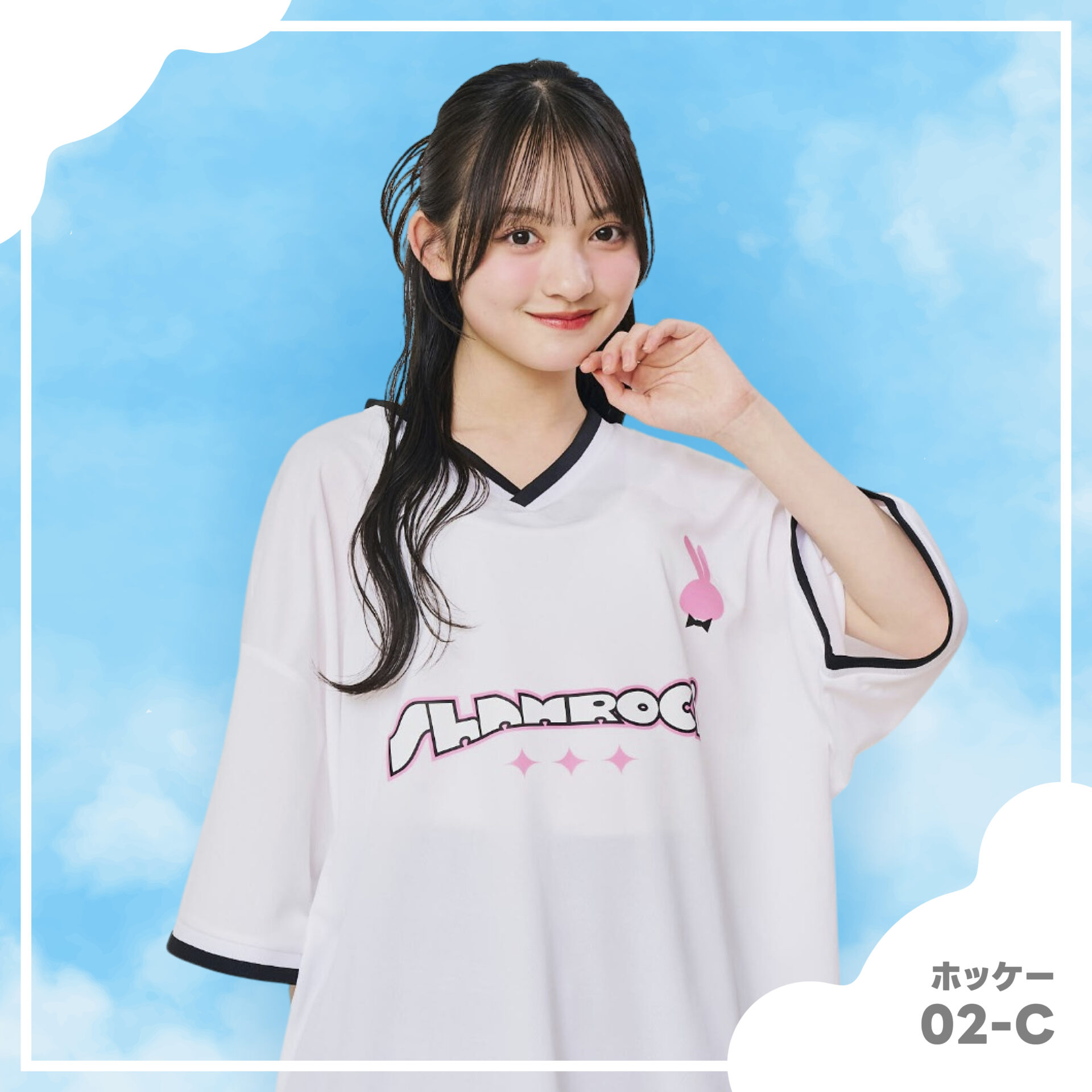 ホッケーユニフォーム風クラスTシャツ デザイン例
